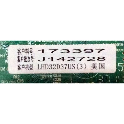FUENTE / MAIN / HISENSE /  32D37 32G1505 /  173397 / (J142728) / TP.MS3393.PB851 / B14090001 / MODELO 32H3E / LHD32D37US /  PANEL JHD315DH-E11(003)\S0\GM\ROH  - Imagen 4